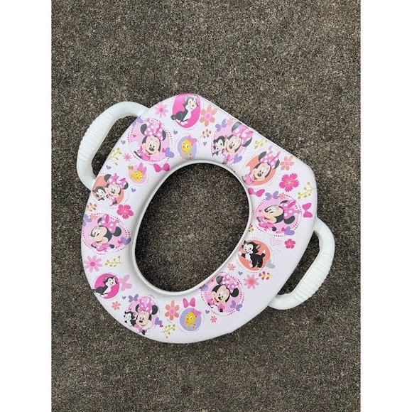 Disney Other - Disney Minnie Mouse Soft Potty Seat with Handles Pink Floral Toddler Training